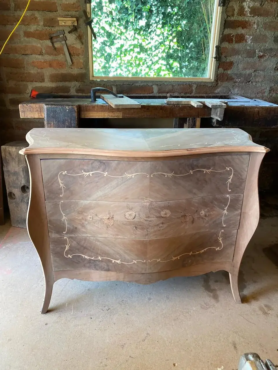 Restauración de buffet antiguo en Villa Alemana - Estado antes de la restauración